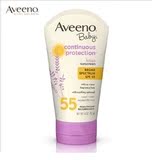 现货 美国 正品Aveeno baby天然燕麦婴儿温和防晒霜112克 SPF55