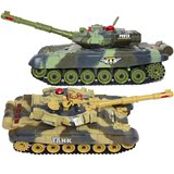 玩具车超大遥控汽车对战坦克模型亲子可发射坦克充电动玩具儿童