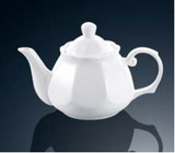 酒店餐具批发镁质白瓷陶瓷茶壶咖啡壶冷水壶奶茶壶凉茶壶荷花茶壶