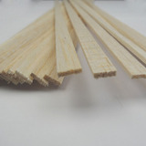 模型材料 手工材料 娃娃屋 飞机木 进口轻木矩形 扁木条 长45cm