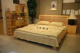 AWE现代简约北欧风格松木全实木家具原木床单人床双人床 特价