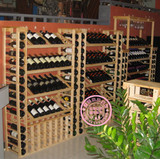 特价实木红酒架酒窖展示架葡萄酒木架酒架带酒杯架酒柜创意定做