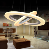 厂家直销LED圆环形亚克力吊灯客厅卧室灯现代简约餐厅展厅装饰灯
