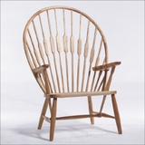 实木孔雀椅 休闲椅 藤椅 经典北欧 餐椅 休闲椅子 时尚简约现代