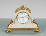 欧式古典风格陶瓷配铜纯铜雕刻古典造型装饰时钟摆件