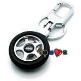 汽车轮胎钥匙扣 创意礼品钥匙圈吉普jeep 汽车钥匙链(可刻字logo)