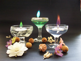 红酒杯,自制DIY玻璃瓶彩焰蜡烛灯,生日，派对水晶礼品