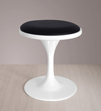 创意梳妆凳化妆凳欧式休闲椅凳北欧风格换鞋凳现代白色玻璃钢圆凳