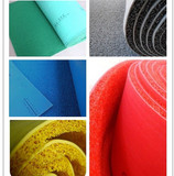 加厚红绿蓝灰黄色丝圈卷材地垫 pvc塑料门垫喷丝拉丝地毯防滑脚垫