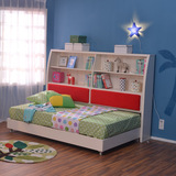 喜梦宝实木儿童床 1.2米多功能松木儿童储物床单人床配床上柜