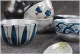釉下彩 日本碗 手绘景德镇陶瓷 仿古碗 青花瓷