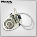 Masterlock 美国玛斯特密码锁4603D 可伸缩钢缆锁 多种用途