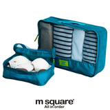 m square出差旅行整理袋防水网袋 衣物收纳袋包旅游行李箱整理袋