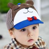 韩国婴儿帽子春秋男女童6-12个月宝宝帽子儿童帽子鸭舌帽秋1-2岁