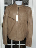 英国代购现货 迪赛 DIESEL leather jacket 男士皮衣(现货XL）