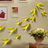 欧式树脂立体小鸟壁饰创意墙壁装饰客厅墙面和平鸽子壁挂卧室墙贴