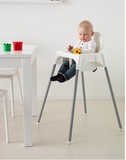 宜家家居㊣IKEA安迪洛高脚椅子，婴儿餐椅带安全带 宝宝椅