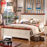 和购家具 地中海床儿童床实木床1.5美式床双人床1.8米欧式床B206