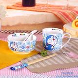 六一儿童礼物哆啦A梦叮当机器猫可爱创意儿童陶瓷餐具套装杯碗筷