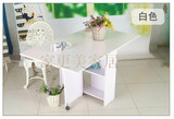 多功能餐桌小户型可伸缩简易折叠餐桌饭桌方桌实木椅组合宜家组合