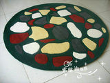 索琳迪定制定做加厚加密水洗纯羊毛地毯欧式圆形地毯SLD-Y817