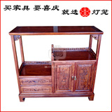 明清中式仿古典 实木储物柜红木家具 非洲黄花梨木茶水柜 餐边柜