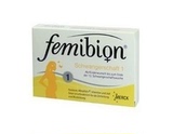 德国代购直邮 孕妇叶酸femibion 1段2x30粒 一个月量