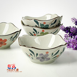 景德镇餐具瓷器套装碗创意四方异形陶瓷碗外贸餐具礼盒仿古碗套装