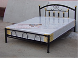 北京包邮铁艺双人床 公主床1.5米 1.2米单人床 铁架子床 席梦思床