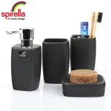 瑞士品牌SPIRELLA简约哑光陶瓷浴室套件时尚洗漱用品卫浴四件套装