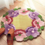宜家彩色花朵地毯客厅茶几地毯卧室床边地毯