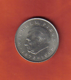 德国(东德;民主德国)~1972年20马克/威廉-皮克总统纪念币/品如图