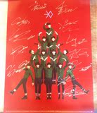 EXO 圣诞专辑 《12月的奇迹》中文版 亲笔签名官方海报 包邮