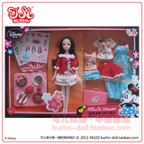 新品 可儿娃娃 迪士尼 6102经典米妮-野餐组合礼盒套装关节体包邮