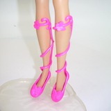 美泰正品Barbie配件芭比娃娃公主鞋子 蝴蝶公主鞋芭蕾舞鞋正版鞋