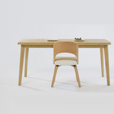 道奇家具实木日式北欧现代风格桦木书桌简约桌子小型会议桌1.6米