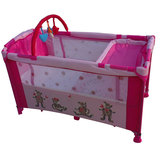 婴儿床可折叠多功能宝宝床欧式便携游戏床BB铁艺床儿童床摇篮床