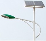 TMS太阳能 发电 6米高杆路灯系统整套100铁镀铬LED  12V美式乡村
