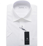 杉杉专柜热卖 商务休闲正装绅士纯白色职业工装男士短袖衬衫8689
