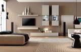 T404--高级板式电视柜/电视背景墙组合家具设计素材资料