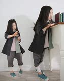 2015秋新款韩国童装女童韩版休闲百搭开衫儿童宝宝外套女大童风衣