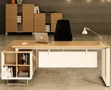 单人电脑桌经理办公桌简约现代时尚总裁老板桌大班台主管桌椅家用