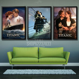 电影海报泰坦尼克号装饰画有框画酒吧家居卧室咖啡厅餐厅挂画壁画