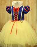 新款万圣节儿童服装演出服少幼儿白雪公主裙秋冬女童迪士尼连衣裙