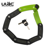 正品ULAC优力锁折叠锁自行车锁山地公路车轮胎锁品质折叠锁
