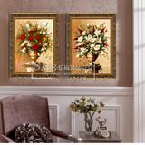 客厅餐厅卧室有框画欧式静物古典花卉高档手绘油画GDH08145