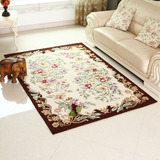 欧式田园时尚提花地毯 可爱奢华 超柔纤维 卧室客厅 满铺大号地垫