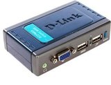 D-LINK DKVM-22U 2端口USB接口桌面型KVM切换器 支持音频切换