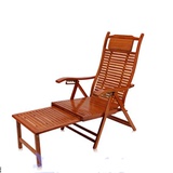 正品楠竹椅 躺椅睡椅休闲折叠椅阳台午睡靠背椅可调节竹躺椅