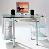 电脑桌台式桌家用 转角 小电脑桌 台式 简约 钢化玻璃 台式办公桌